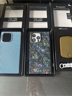 FLAUNT SET OF 2 iPhone 16 Pro Max Mag safe cases with Mag safe charger